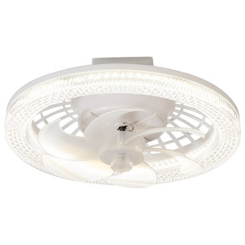13" Caged Ceiling Fans With light and Remote Control