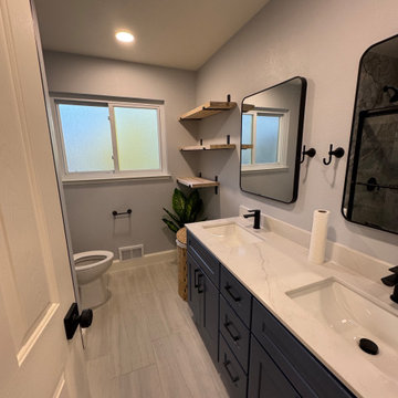 Home Remodel/ One Bath/paint/popcorn removal/LED Can lights/baseboards/Flooring