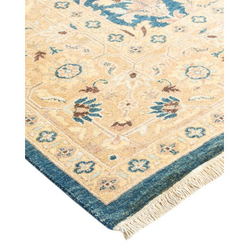 Eclectic, One-of-a-Kind Hand-Knotted Area Rug Blue, 6'2"x8'10"