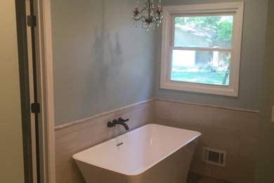 Inspiration for a contemporary bathroom remodel in Birmingham