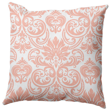 Alexys Polyester Indoor Pillow, Blush, 18"x18"