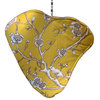 Fabric Furnishings, Sculptural Accent Decor, Blossom Thrush, Citrus Yellow, Sma