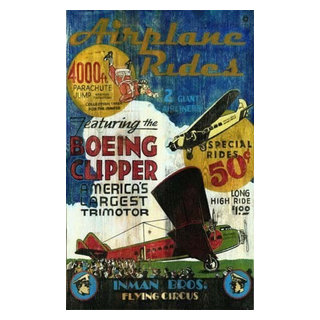 Red Horse Flying Circus Sign - Contemporary - Novelty Signs - by Beyond  Stores