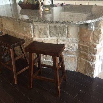 Kitchen Island Stone face