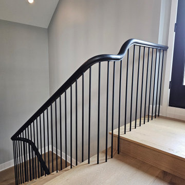 Project #115 | Staircase with Continuous Rail System Without Newels