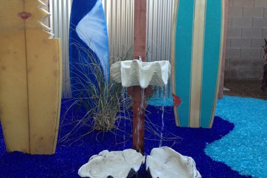This is an example of a coastal landscaping in Las Vegas.