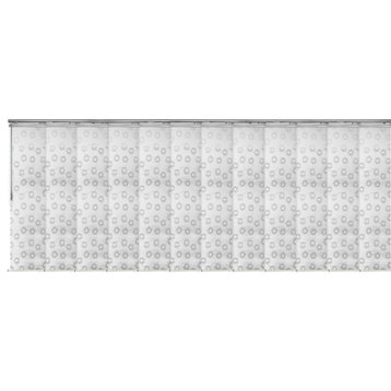 Salma 12-Panel Track Extendable Vertical Blinds 140-260"W