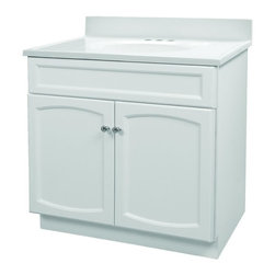 Foremost 30'' Heartland Collection Bathroom Vanity W/Top - White HEW3018 - Bath Products