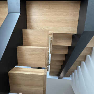 Project #139 | Four Story Modern Floating Staircase