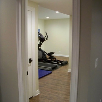 Basement transformed into Great Family Entertainment Space