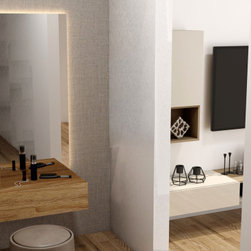 Dressing table in Avellino Walnut finish supplied by Inspired Elements - Dressing Tables