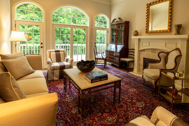 Living room - contemporary living room idea in Indianapolis