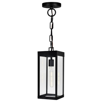 Windsor 1 Light Black Outdoor Ceiling Light
