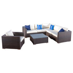 Tropical Outdoor Lounge Sets by GDFStudio