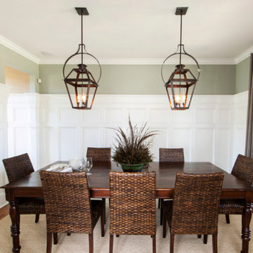 Hanging Electric Yoke Lanterns, Dining Table