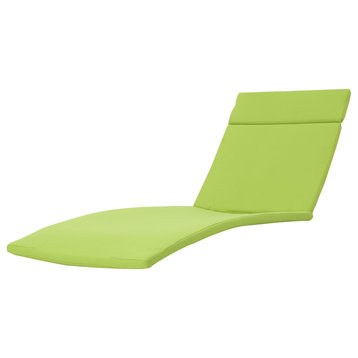 GDF Studio Soleil Outdoor Chaise Lounge Cushion, Green