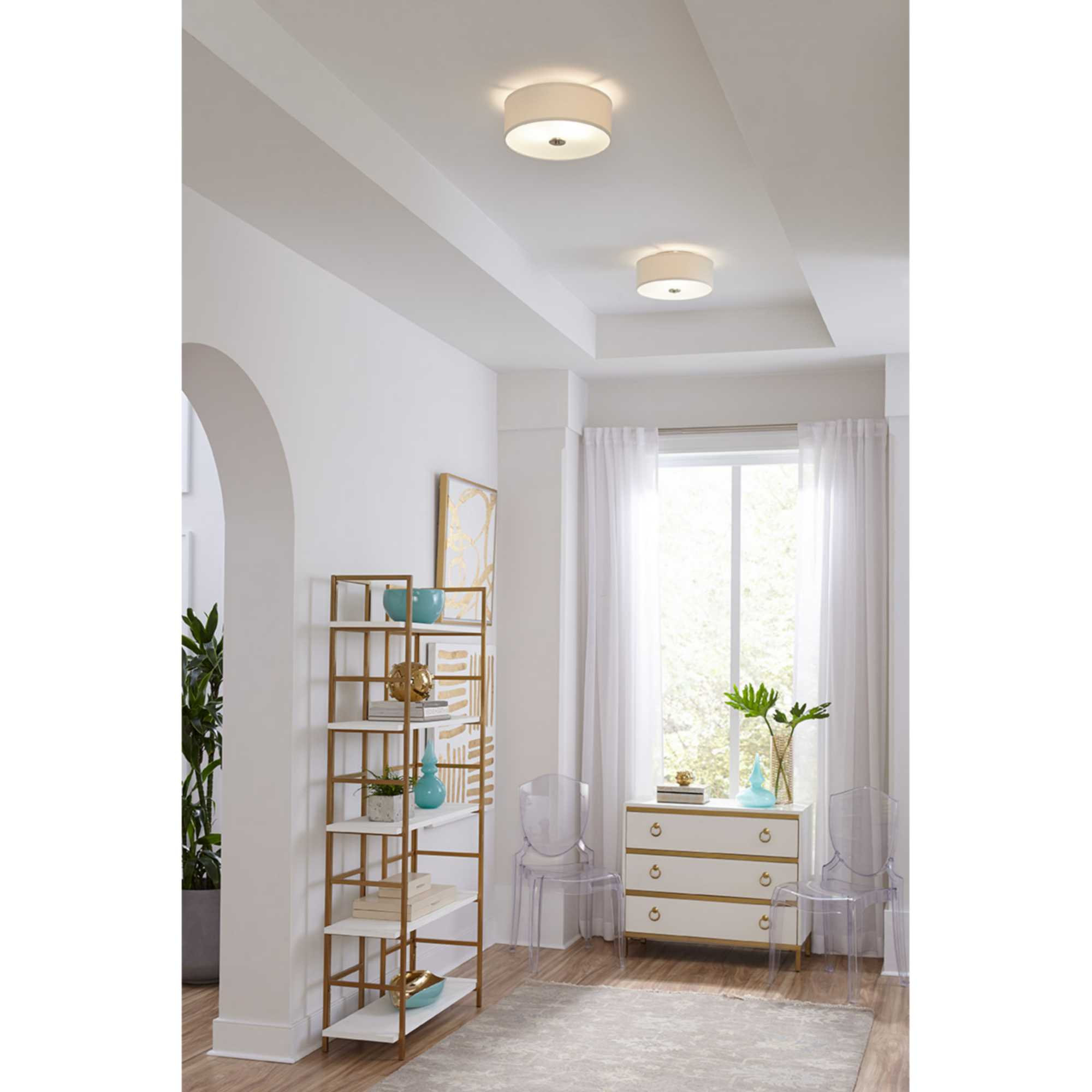 Inspire 2-Light Flush Mount, Brushed Nickel