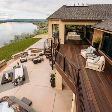 Dream Deck -- Envision Distinction Rustic Walnut composite deck