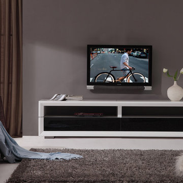 B-Modern Executive Remix White TV Stand - $1500