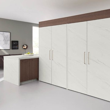 Coffe brown veneer - kitchen for real men...........