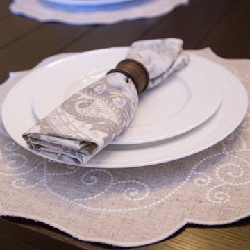 Orange Dining Room
