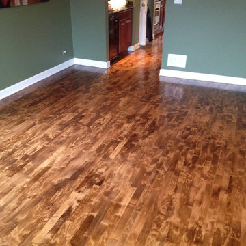 Stained Maple Wood Floors