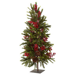 Traditional Christmas Trees by Nearly Natural, Inc.