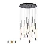 Eurofase - Eurofase 37235-024 Cumberland Round Chandelier 12 Light - Cumberland 12-Light Round LED Chandelier with ThisCumberland Round Cha Antique Brass White  *UL Approved: YES Energy Star Qualified: n/a ADA Certified: n/a  *Number of Lights: 12-*Wattage:120w LED bulb(s) *Bulb Included:Yes *Bulb Type:LED *Finish Type:Antique Brass