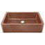 Porter Farmhouse Apron-Front Handmade 36" Single Bowl Sink, Antique Copper