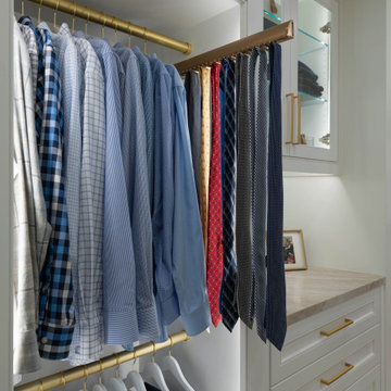 Plano Bright White His & Her Closet