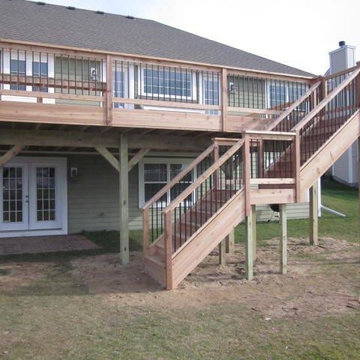 Oconomowoc New Deck Construction with lake view