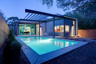 Contemporary pool in Austin.