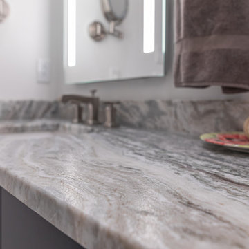 Contemporary Master Bath Renovation in Uptown Charlotte
