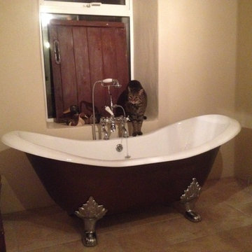 Coloured Double Ended Cast Iron Bath