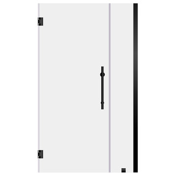 32-33"x72" Pivot Frameless Shower Door ULTRA-E Matte Black by LessCare