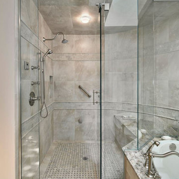 Corner Shower and Steam Room