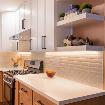Slim Shaker White Oak Kitchen Remodel, Phoenix AZ