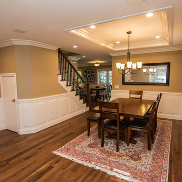 AFTER - coffer ceiling over dining room