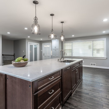 Family Enjoys of a New Powder Room, Kitchen, and Garage in a Vienna VA Addition
