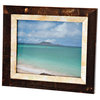 Coconut Shell and Mother of Pearl Picture Frame, 8 x 10