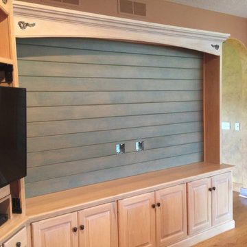 Rustic Hickory Entertainment Center