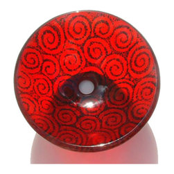 Mark Ditzler - Glass Bathroom Sink | Spiral Cherry - Bathroom Sinks