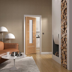 Portici Oak Prefinished Glazed Door - Internal Doors