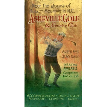Red Horse Vintage Golf Sign - 15 x 26