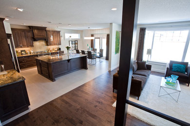 Trendy kitchen photo in Edmonton