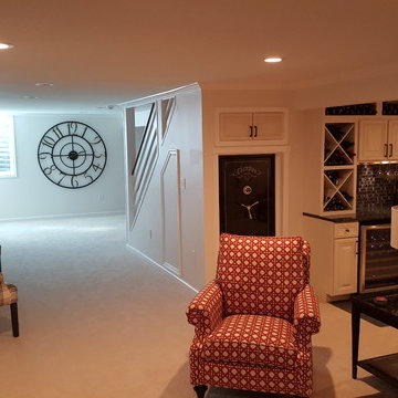 Elegant basement finish