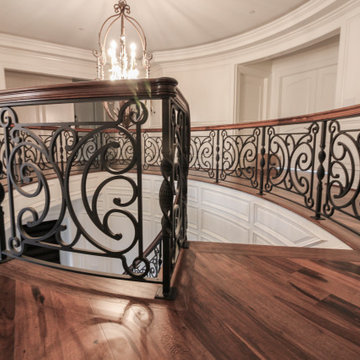 Project #74 | Circular Staircase with Hand-Forged Metal Panels