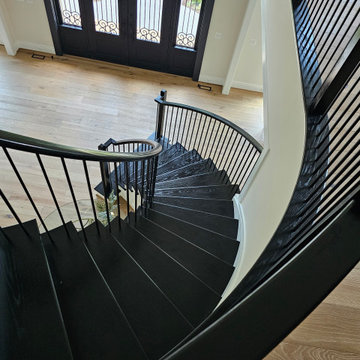 Project #130 | Curved Staircase with Wraparound Balcony