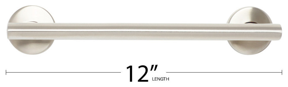 Coronado Oval Designer Shower Grab Bar, Polished, 12"