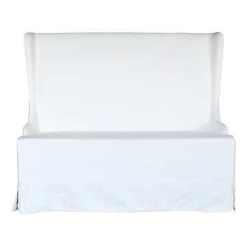 ATLANTIC BEACH DINING BENCH - SUN BLEACHED WHITE
